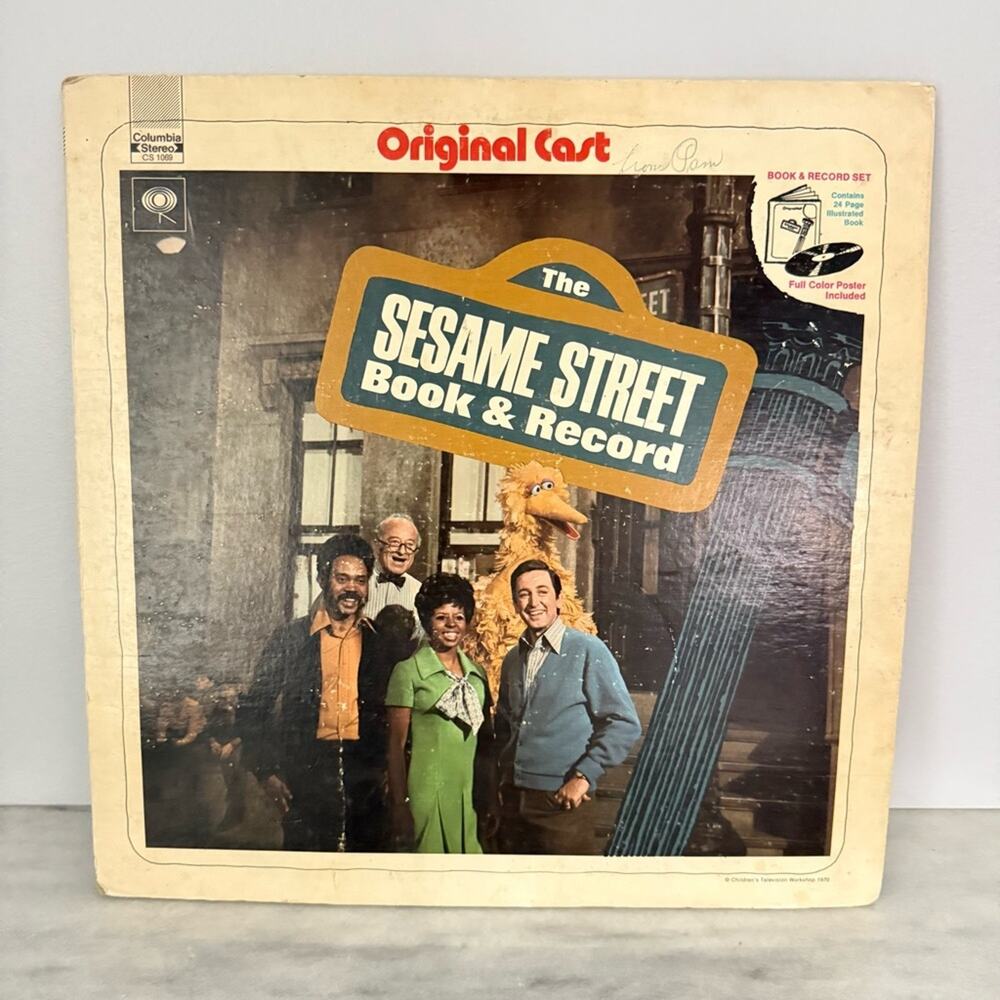 Vintage | The Songs of Sesame Street Original Cast 1970 Storybook Vinyl Record